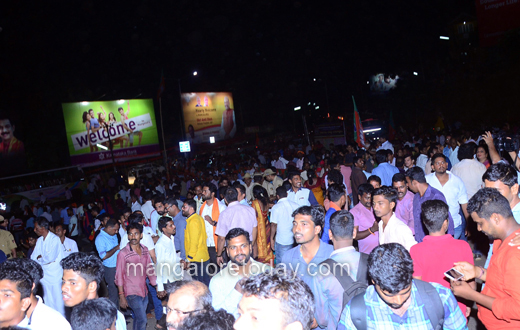 Amit Shah arrives in Mangaluru